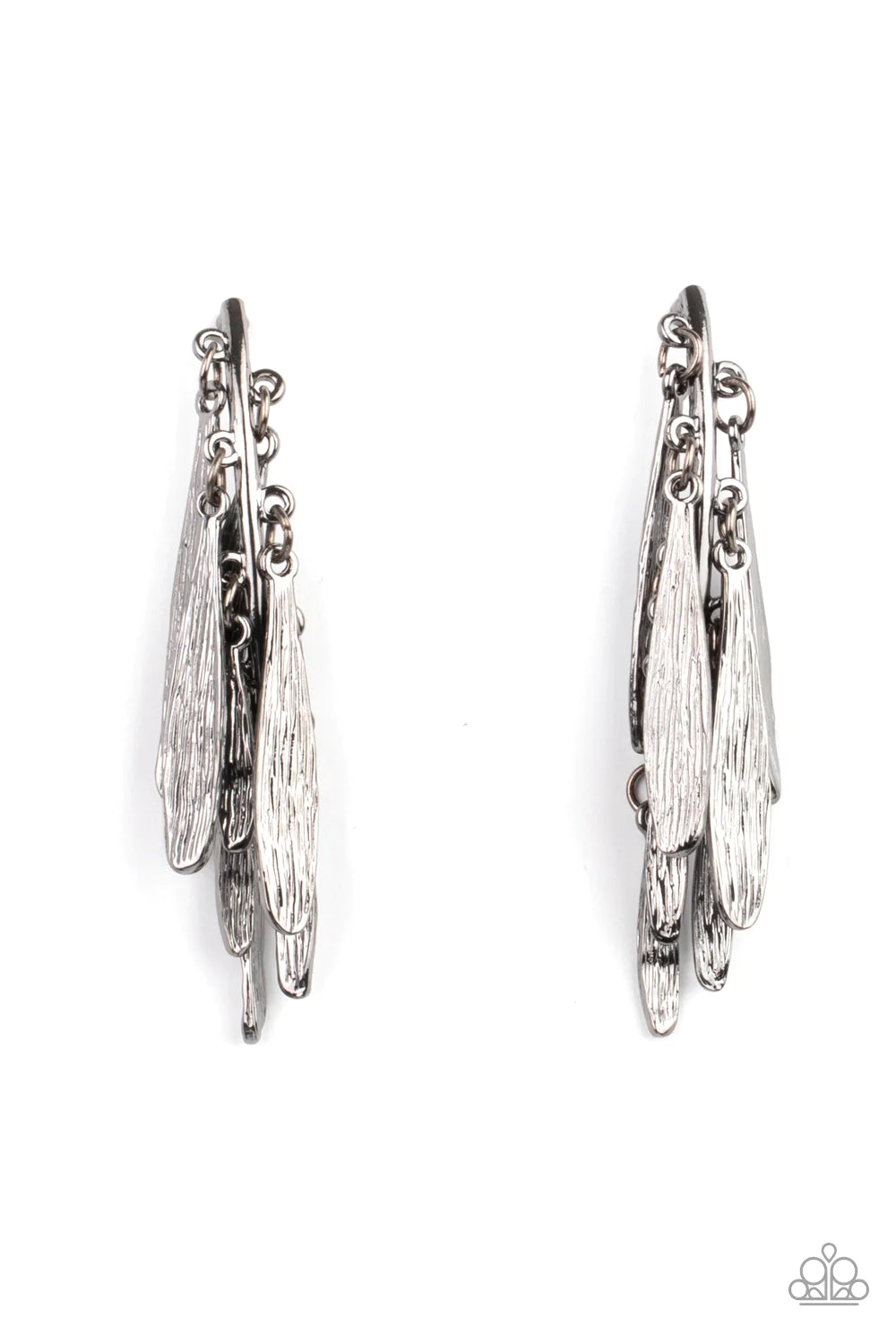 Pursuing The Plumes - Black Post Earrings