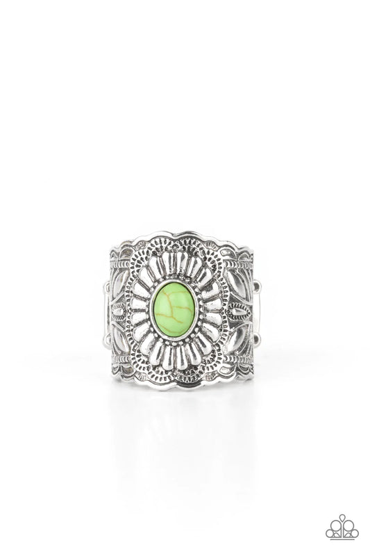 Exquisitely Ornamental - Green Ring