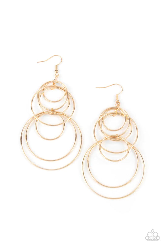I Feel Dizzy - Gold Earrings