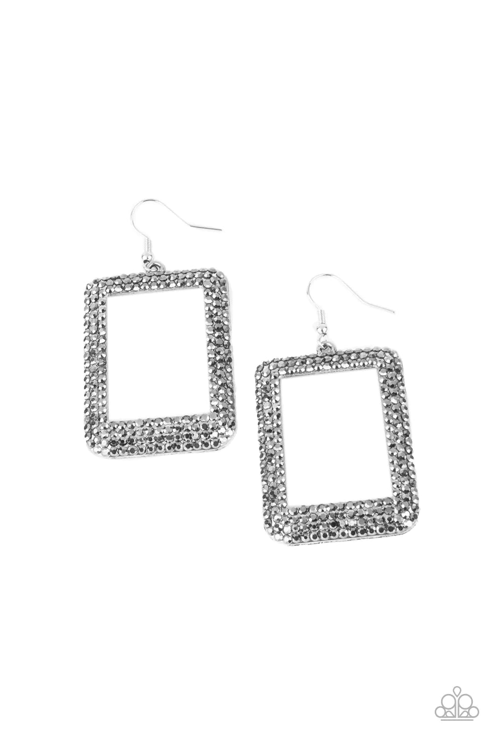 World FRAME-ous - Silver Earrings