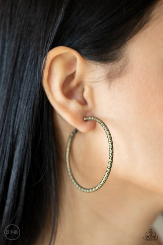 Subtly Sassy - Brass Clip-On
