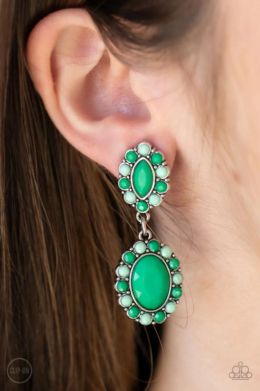 Positively Pampered - Green Clip-On