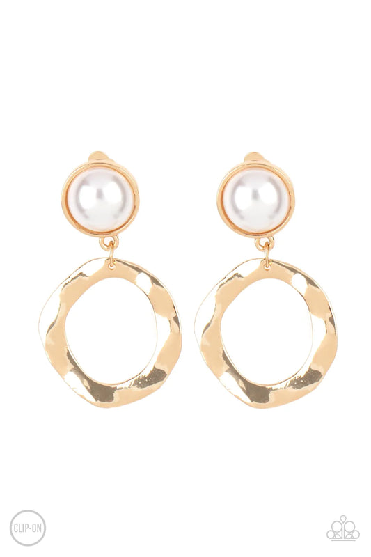 Vintage Veracity - Gold Clip-On
