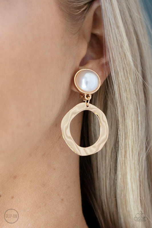 Vintage Veracity - Gold Clip-On