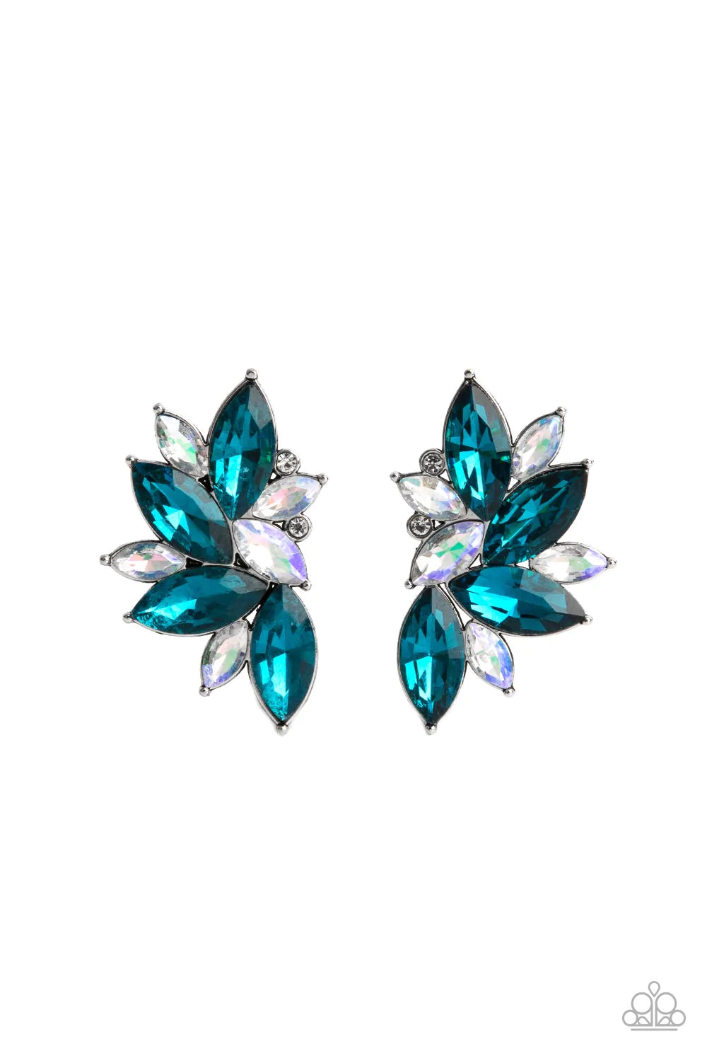 Instant Iridescence - Blue Post Earrings