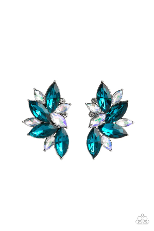 Instant Iridescence - Blue Post Earrings