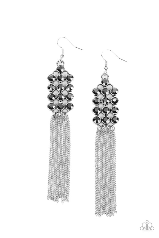 Tasteful Tassel - Silver Earrings