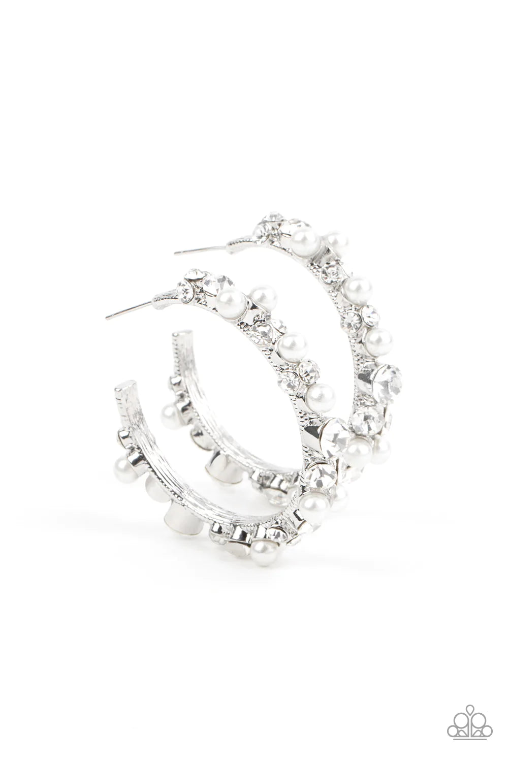 Let There Be SOCIALITE - White Earrings