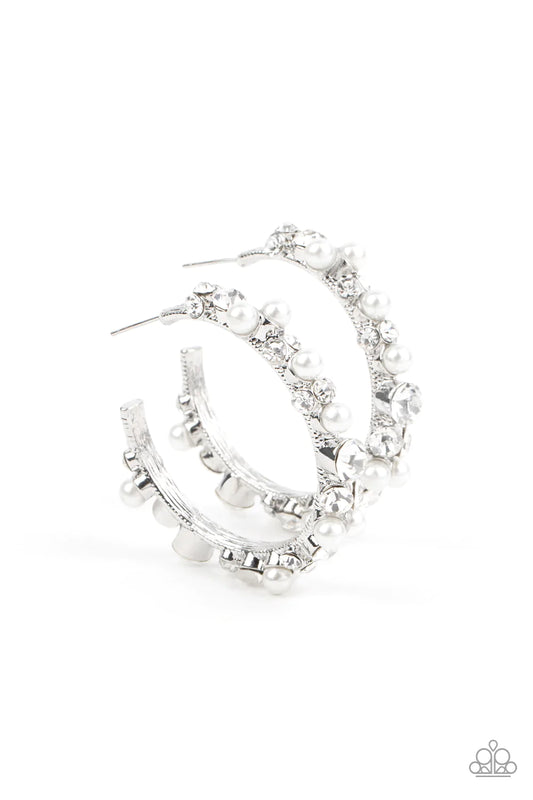 Let There Be SOCIALITE - White Earrings