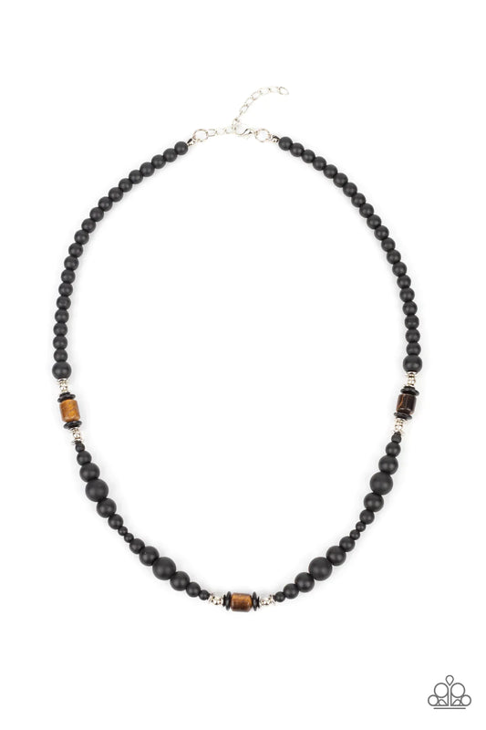 Stone Synchrony - Brown Men's Necklace