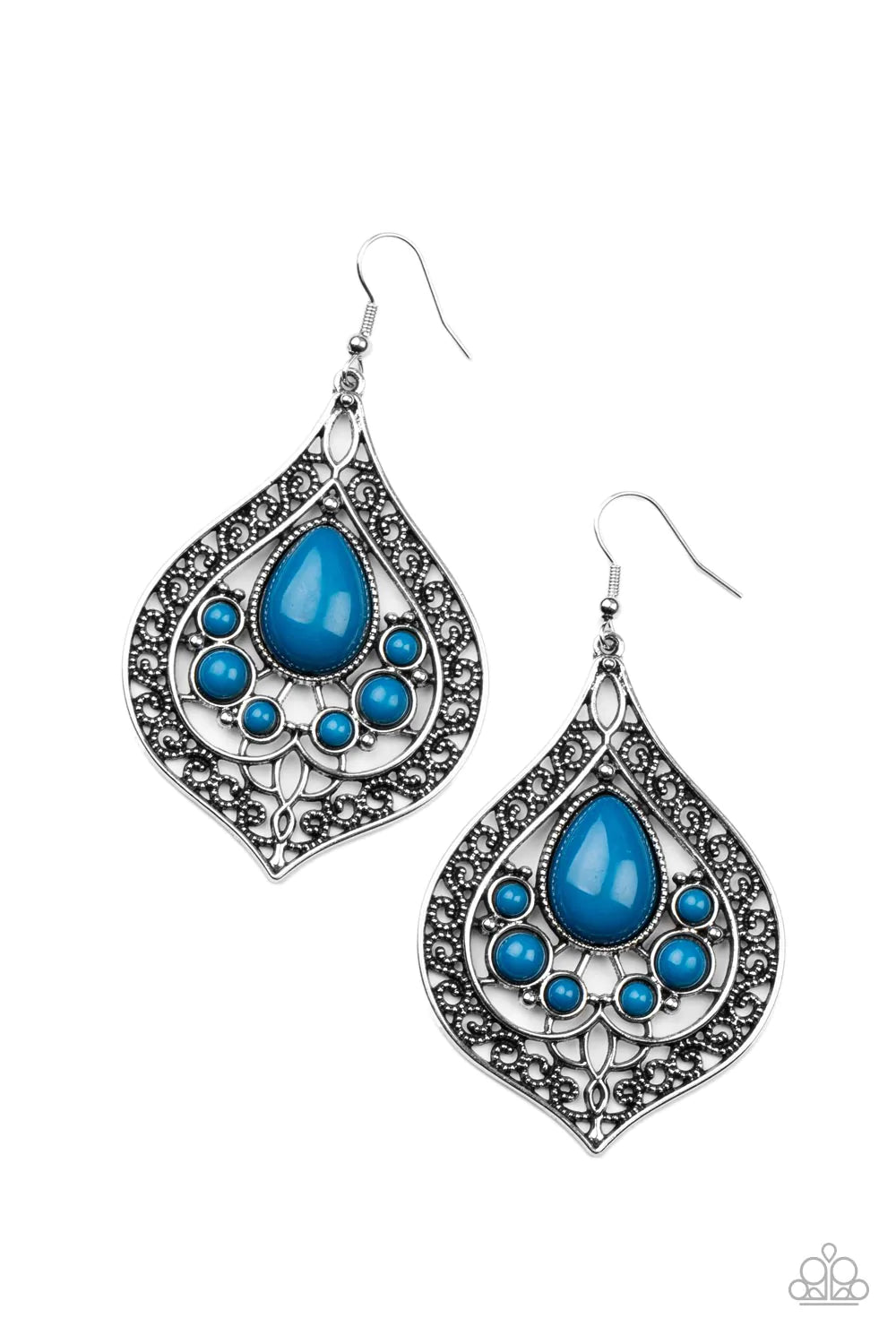 New Delhi Nouveau - Blue Earrings
