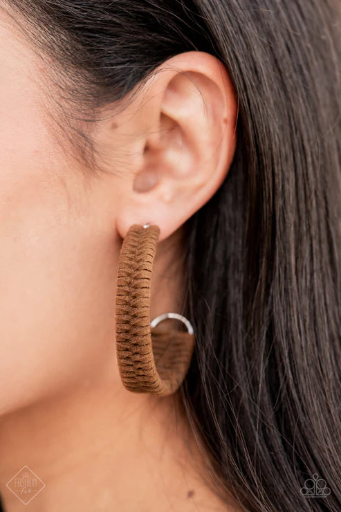 Rural Guru - Brown  Earrings