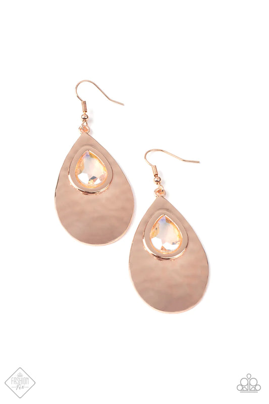 Tranquil Trove - Rose Gold  Earrings