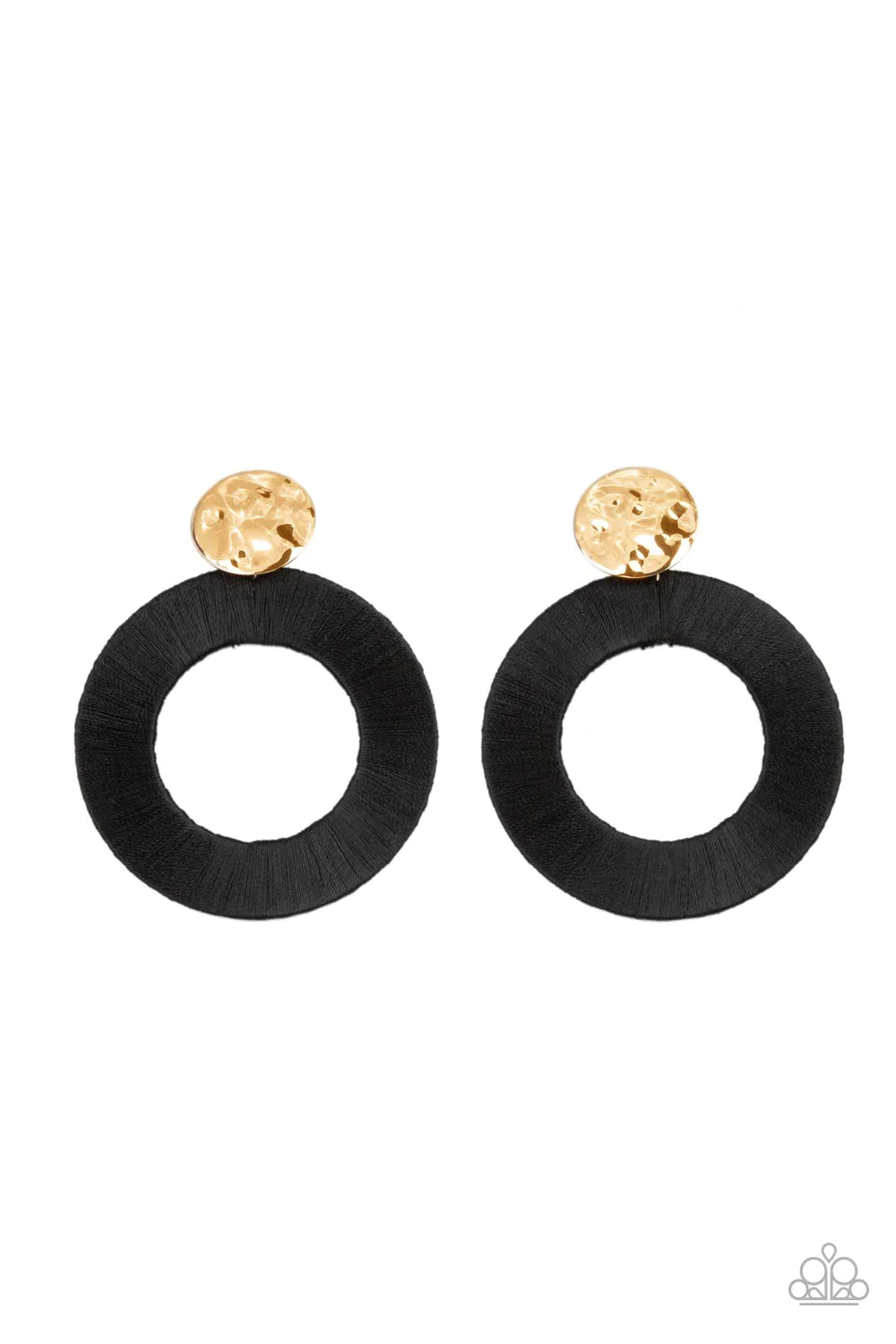 Strategically Sassy - Black Post Earrings
