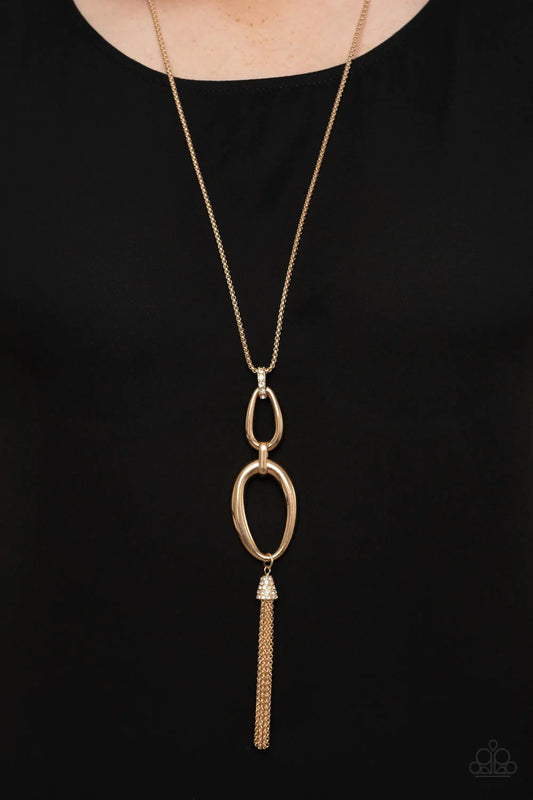 Elegantly Entrancing - Gold Necklace