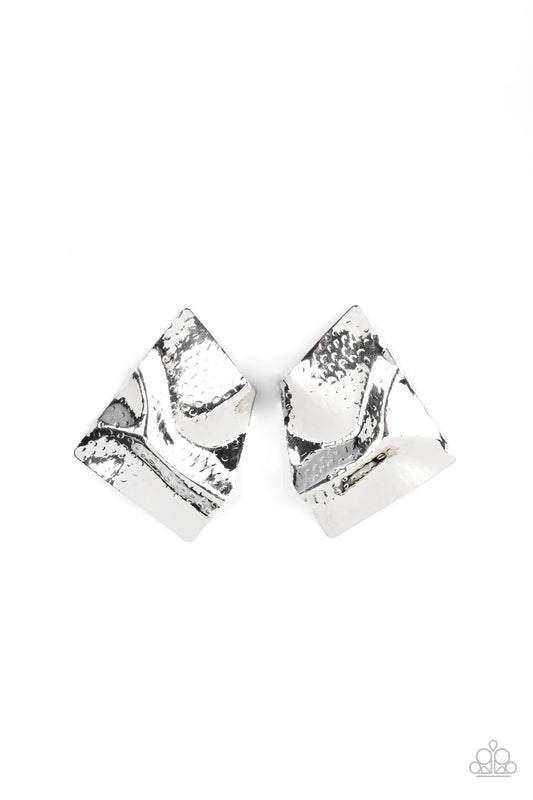 Modern Maverick - Silver Post Earrings