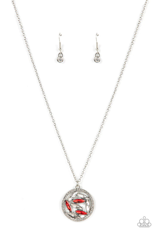 Head-Spinning Sparkle - Red Necklace