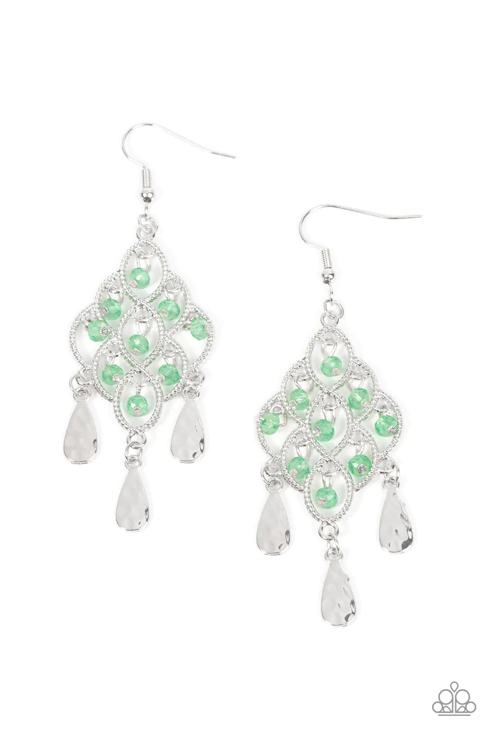 Sentimental Shimmer - Green Earrings
