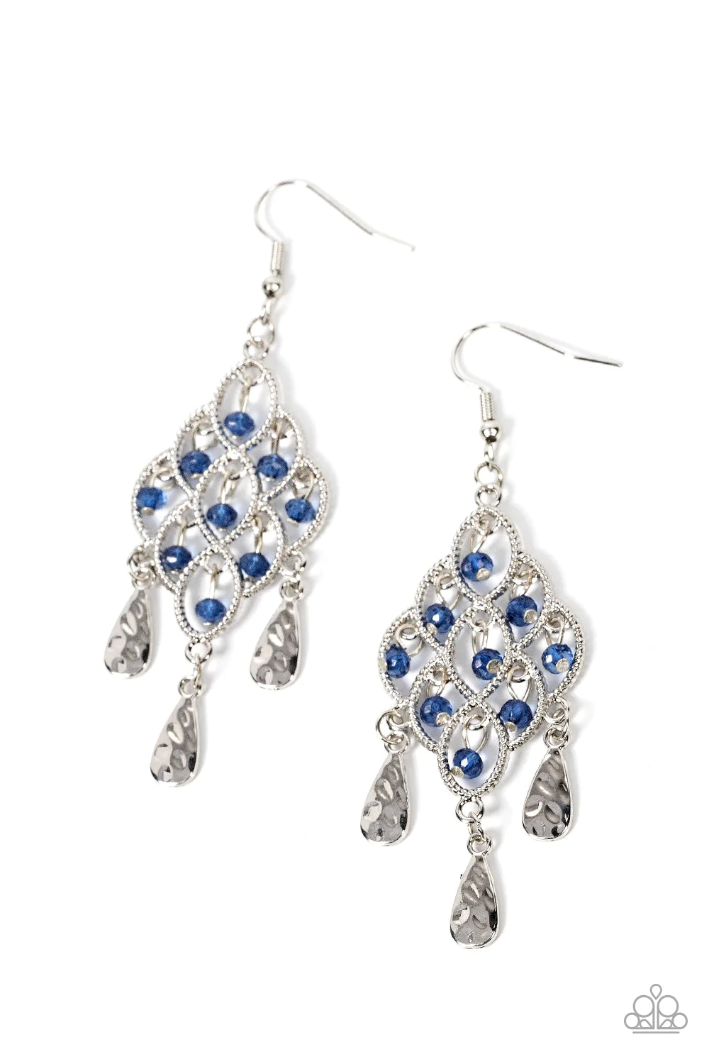 Sentimental Shimmer - Blue Earrings
