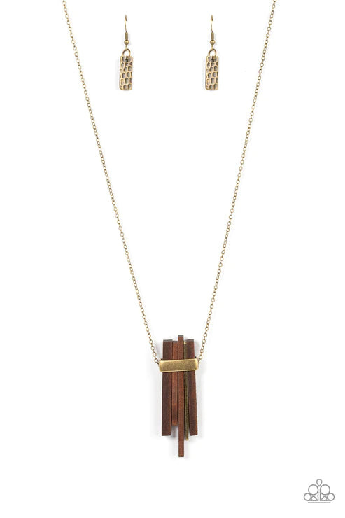Cayman Castaway Brass Necklace