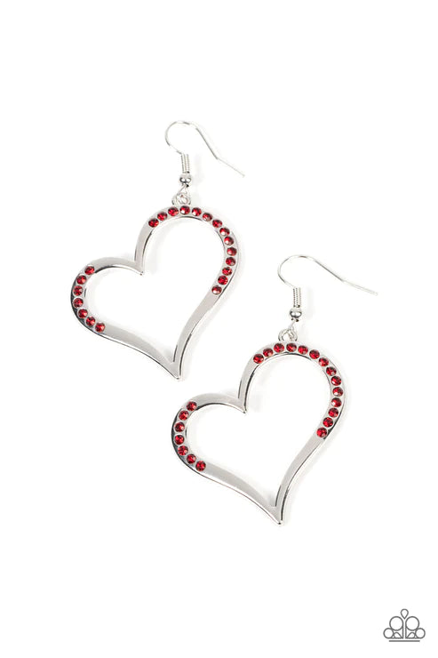 Tenderhearted Twinkle - Red Earrings