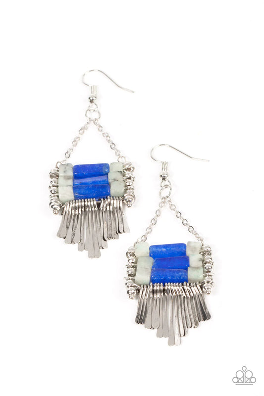 Riverbed Bounty - Blue Earrings