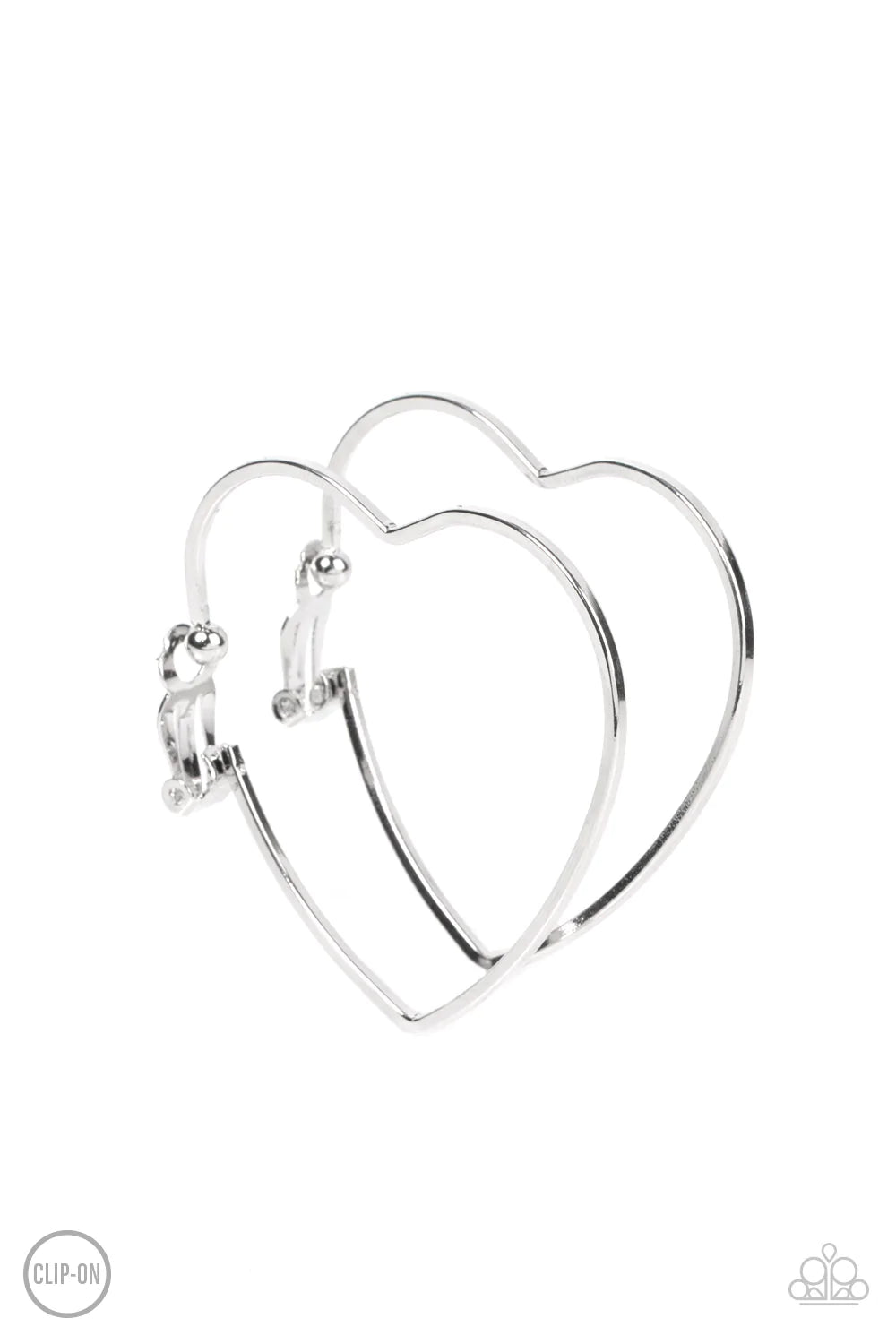 Harmonious Hearts - Silver Clip-On