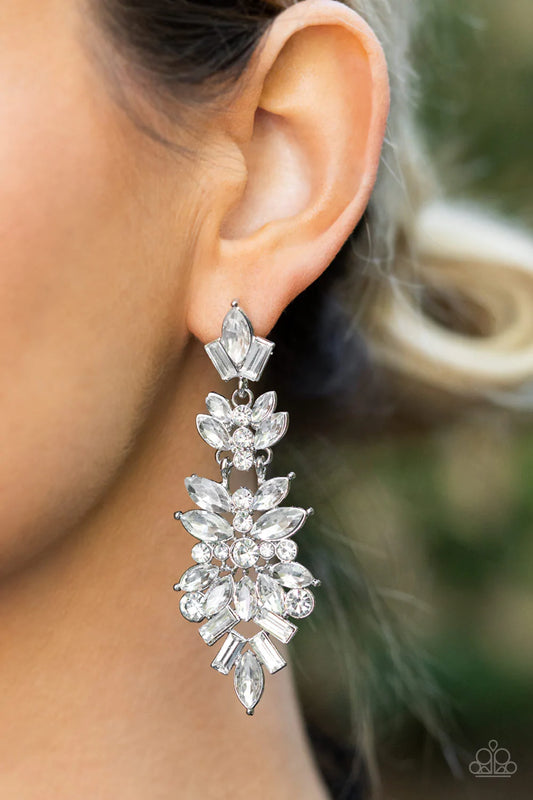Frozen Fairytale - White  Post Earrings