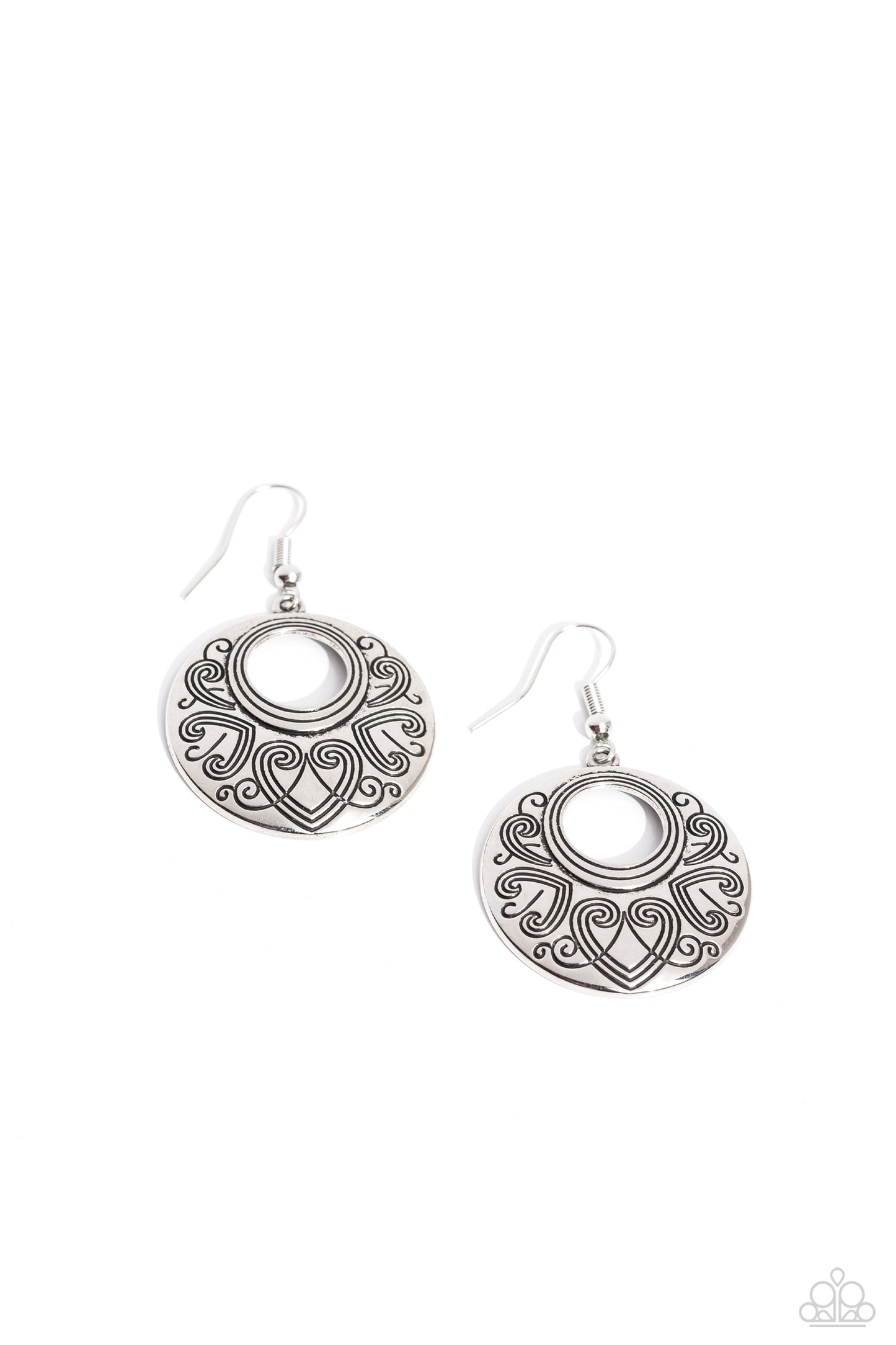 Western Beau - Silver Earrings