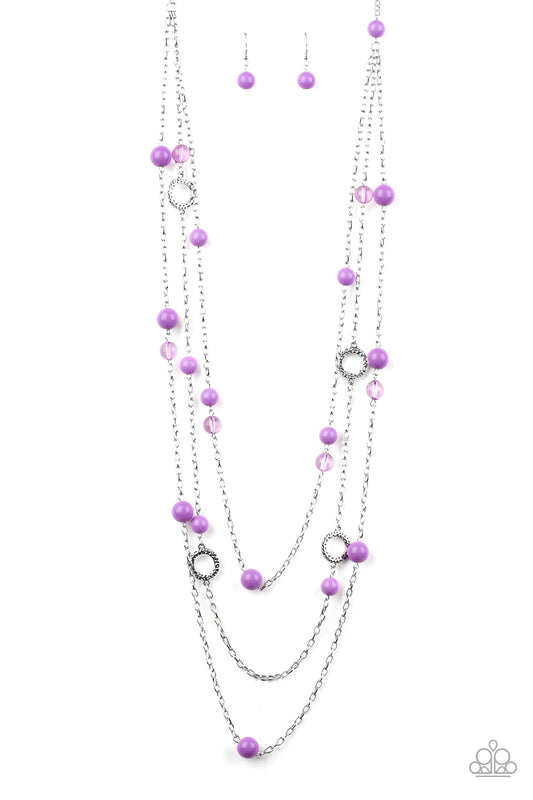Brilliant Bliss - Purple Necklace