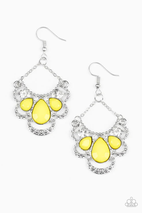 Caribbean Royalty - Yellow Earrings