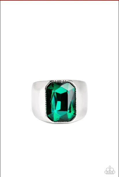 Scholar Green Men's Ring