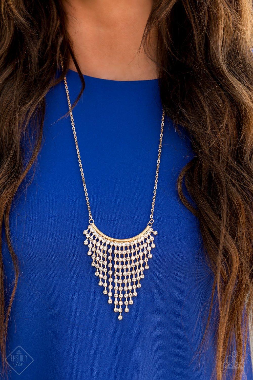 Glitter Bomb - Gold Necklace
