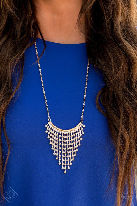 Glitter Bomb - Gold Necklace