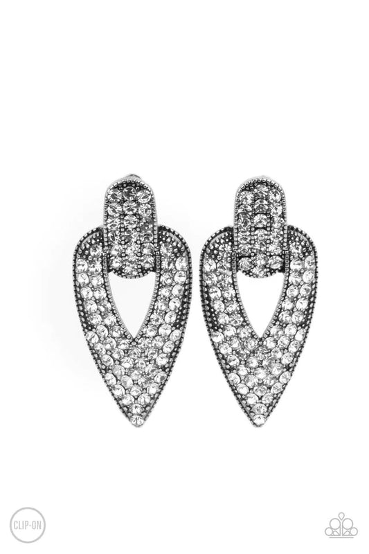Blinged Out Buckles - White Clip on