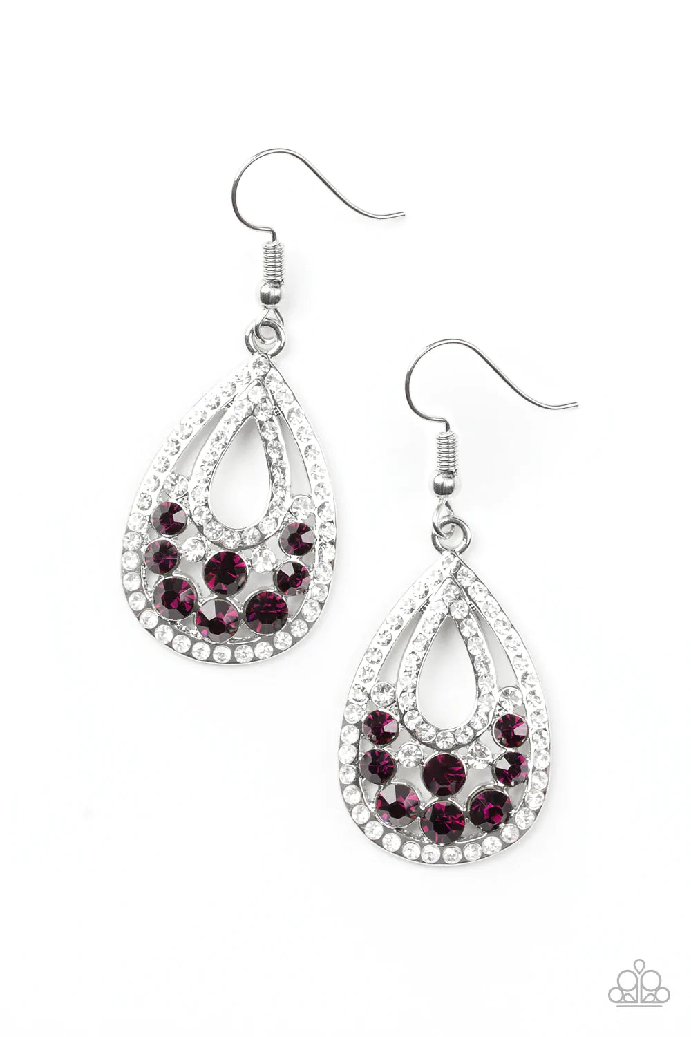 Sparkling Stardom - Purple Earrings