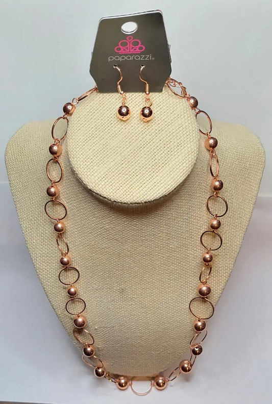 Metro Milestone Copper Necklace