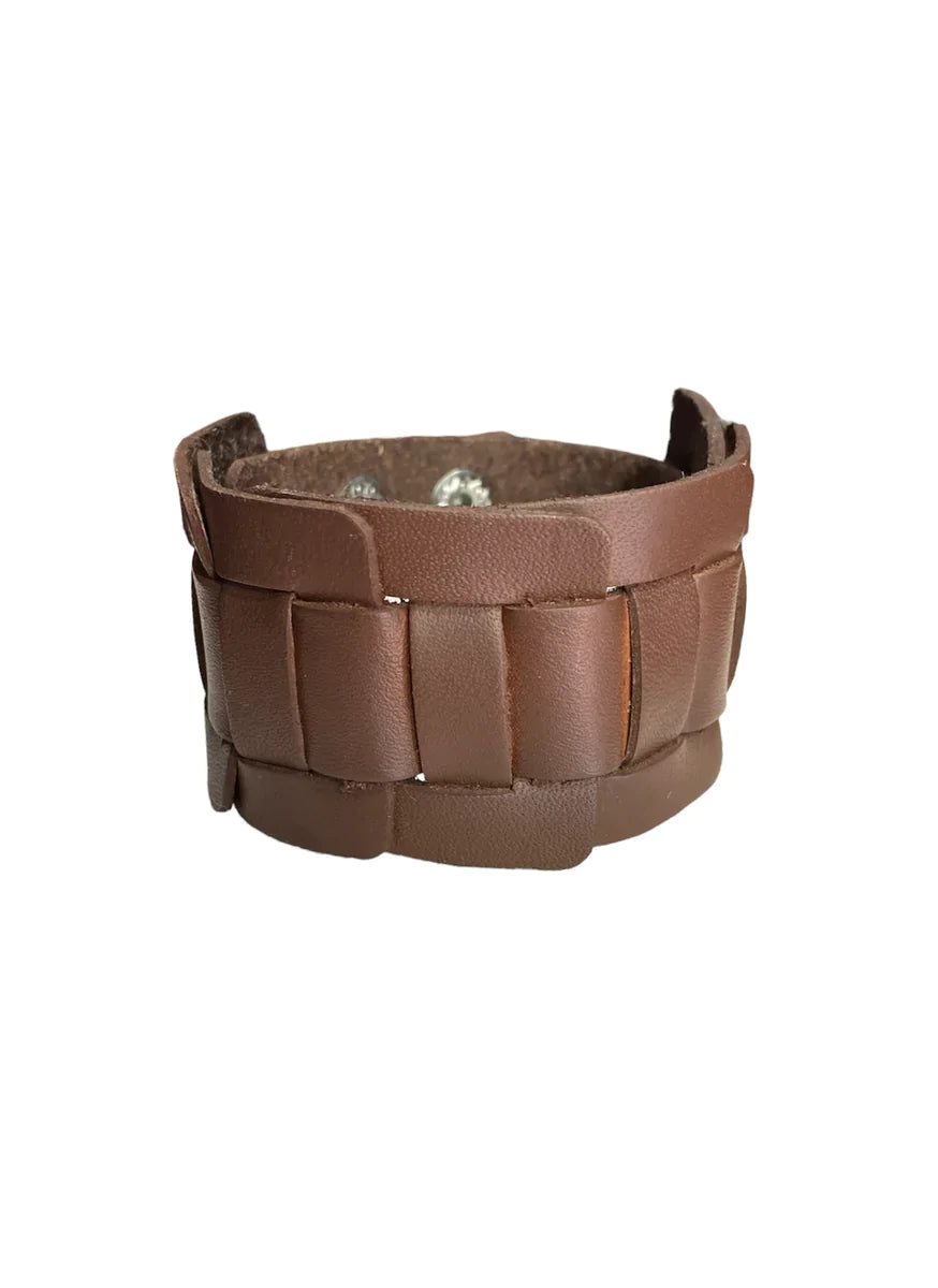 Plainly Plaited Brown Urban Bracelet